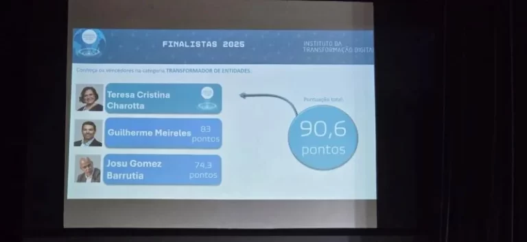 Reconhecimento no Digital Transformation Awards 2025 como Profissional Transformadora